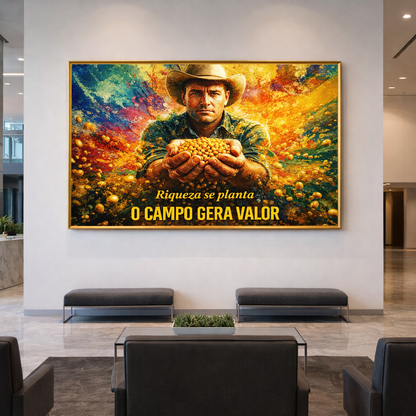 Quadro O Campo Gera Valor