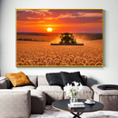 Quadro Colheita ao Pôr do Sol