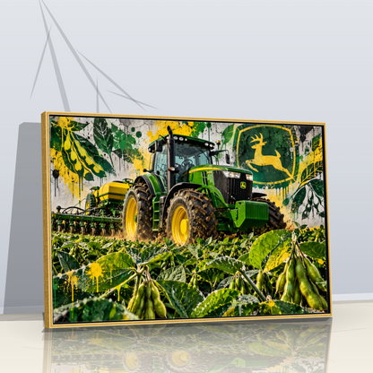 Quadro Trator Jonh Deere Stret Art