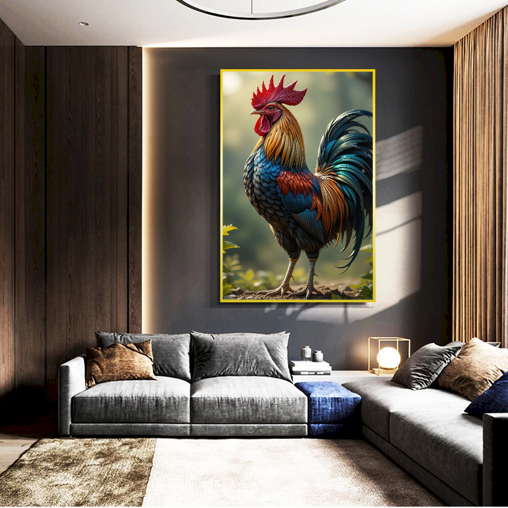 Quadro Quadro Galo Estilo Pintura