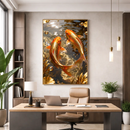 Quadro Peixes Fluxo Da Prosperidade