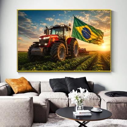 Quadro Escritório Agro Trator Brasil