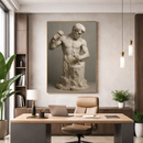 Quadro Escritório Escultor em Mármore