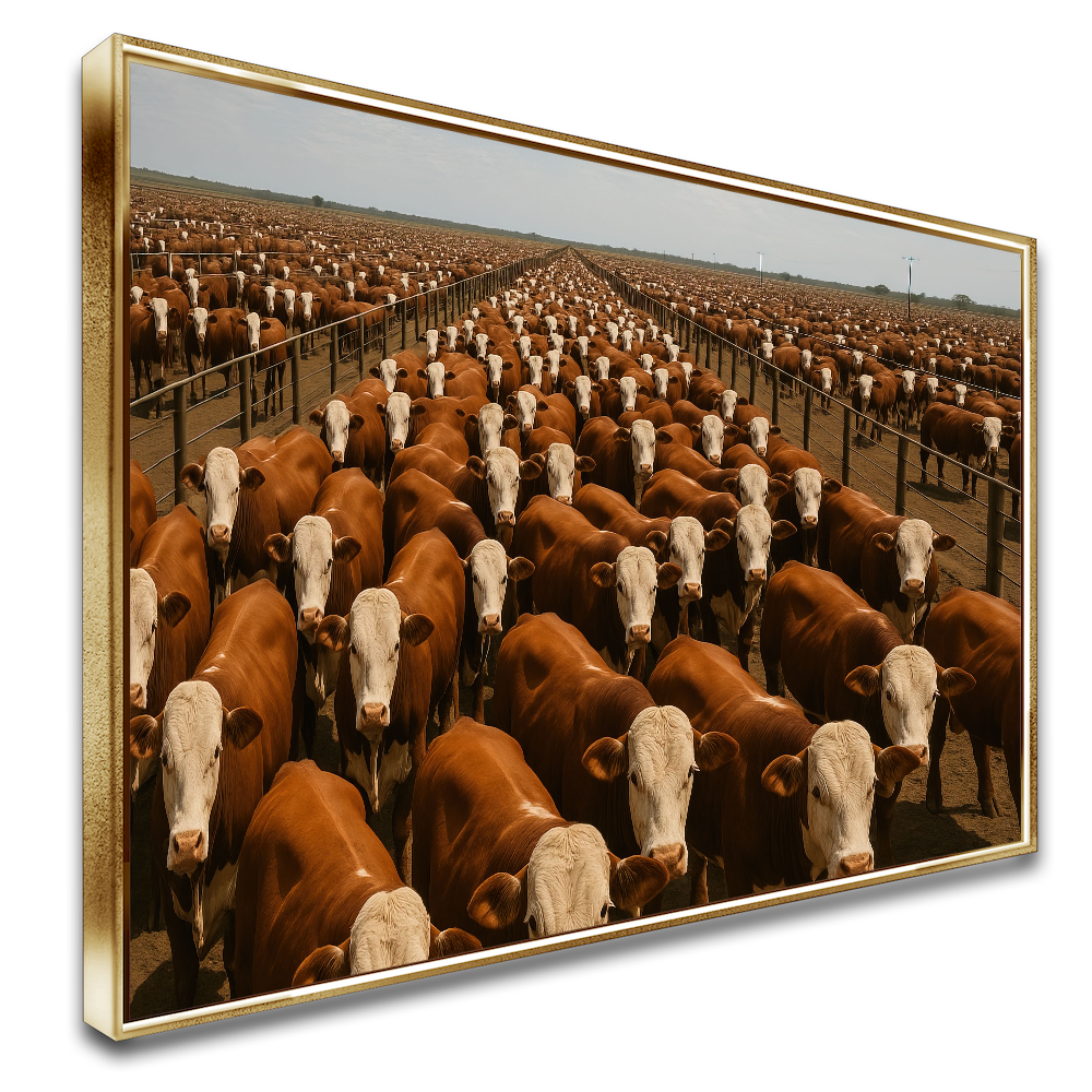 Quadro Confinamento Gado Red Angus