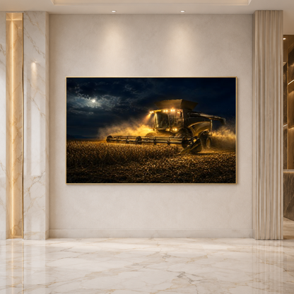 Quadro Sala Escritório Colheita Noturna