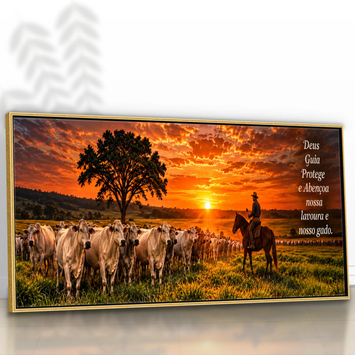 Quadro Sala Pôr do Sol no Curral