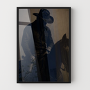 Quadro Cowboy Montado Cavalo Arte Rústica