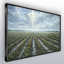 Quadro Bênção Da Chuva Na Plantação