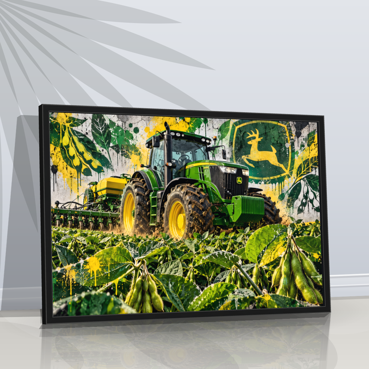 Quadro Trator Jonh Deere Stret Art