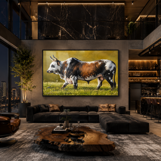 Quadro Sala Cozinha Boi Pampa Rural