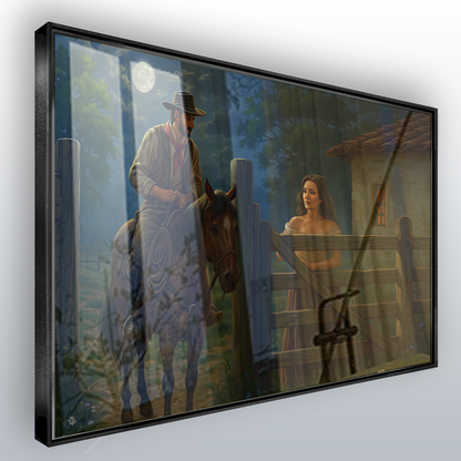 Quadro Encontro A Noite No Interior Estilo Pintura