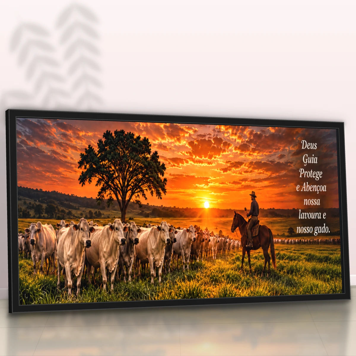 Quadro Sala Pôr do Sol no Curral