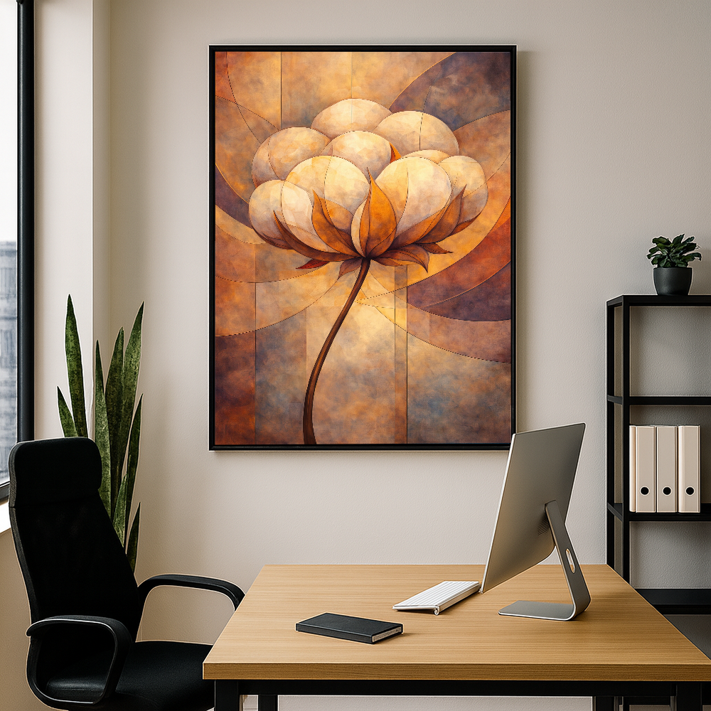 Quadro Essência Abstrata Do Algodão