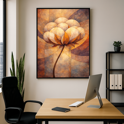 Quadro Essência Abstrata Do Algodão