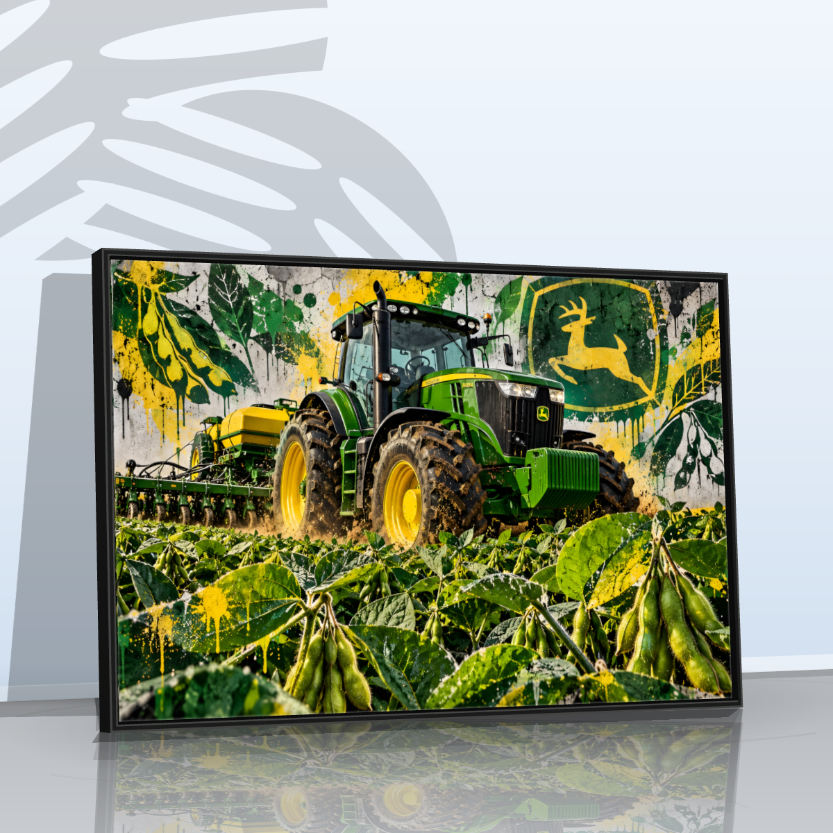 Quadro Trator Jonh Deere Stret Art