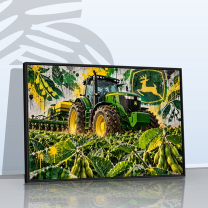 Quadro Trator Jonh Deere Stret Art