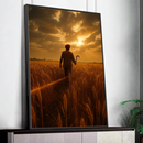 Quadro Homem Indo Ceifar O Trigo