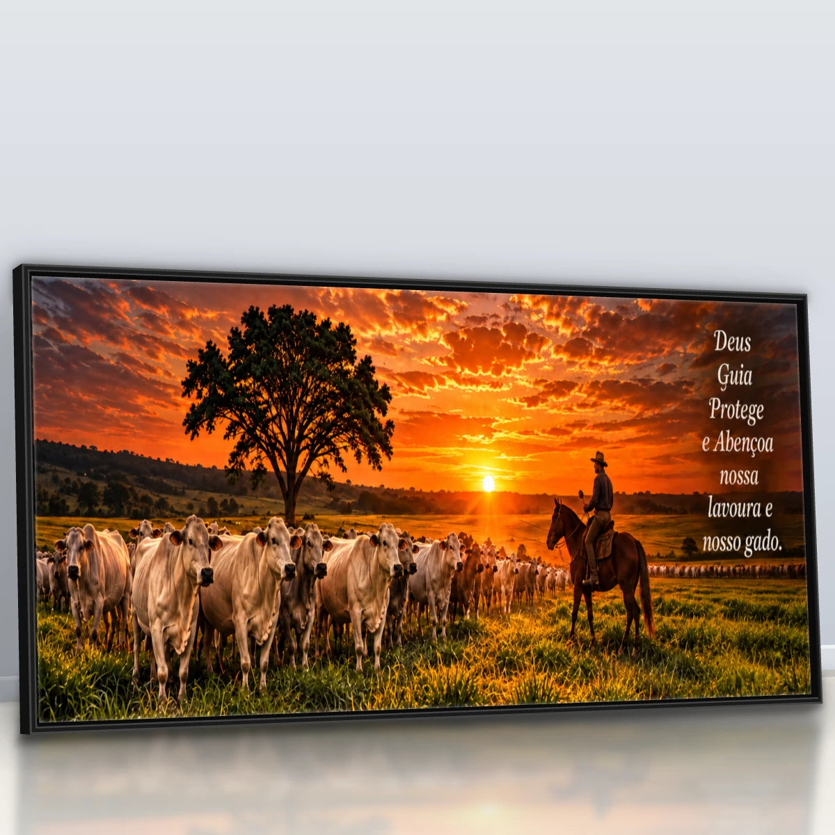 Quadro Sala Pôr do Sol no Curral