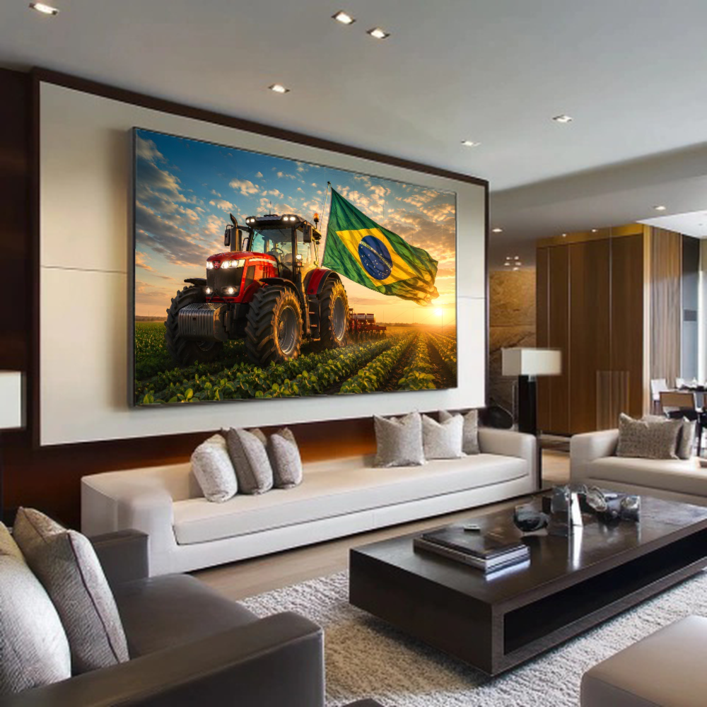 Quadro Escritório Agro Trator Brasil