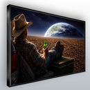 Quadro Agrícultor Na Lua