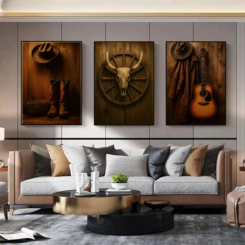 Quadros Trio Decoração Rustica Sertaneja
