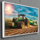 Quadro Trator Puxando Bandeira Do Brasil