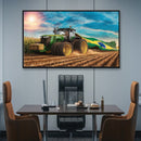 Quadro Trator Puxando Bandeira Do Brasil