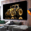 Quadro Trator Gold Fundo Blackout