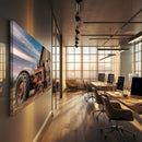 Quadro Trator Antigo E Galpão Velho