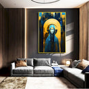 Quadro Ave Maria Mãe De Jesus Abstrato