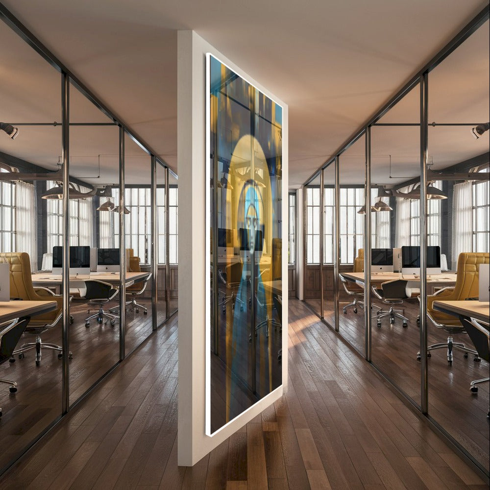 Quadro Ave Maria Mãe De Jesus Abstrato