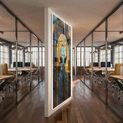 Quadro Ave Maria Mãe De Jesus Abstrato