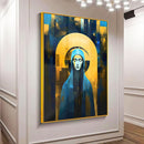 Quadro Ave Maria Mãe De Jesus Abstrato