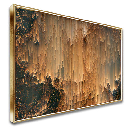 Quadro Abstrato Chuva Gold