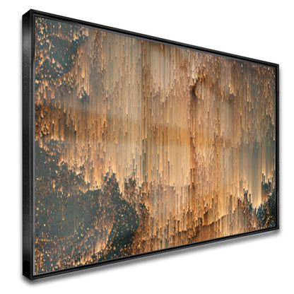 Quadro Abstrato Chuva Gold