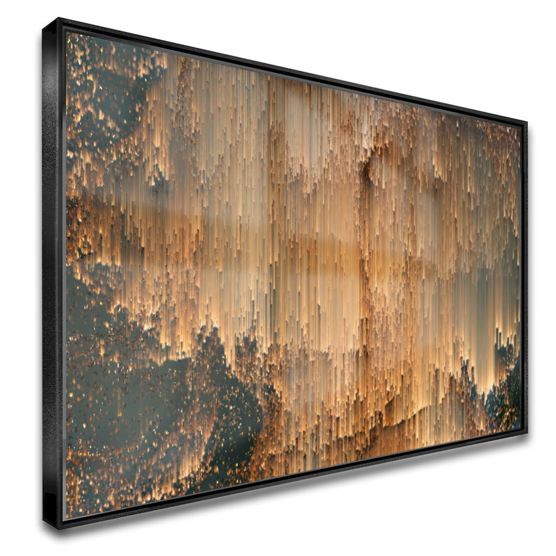Quadro Abstrato Chuva Gold