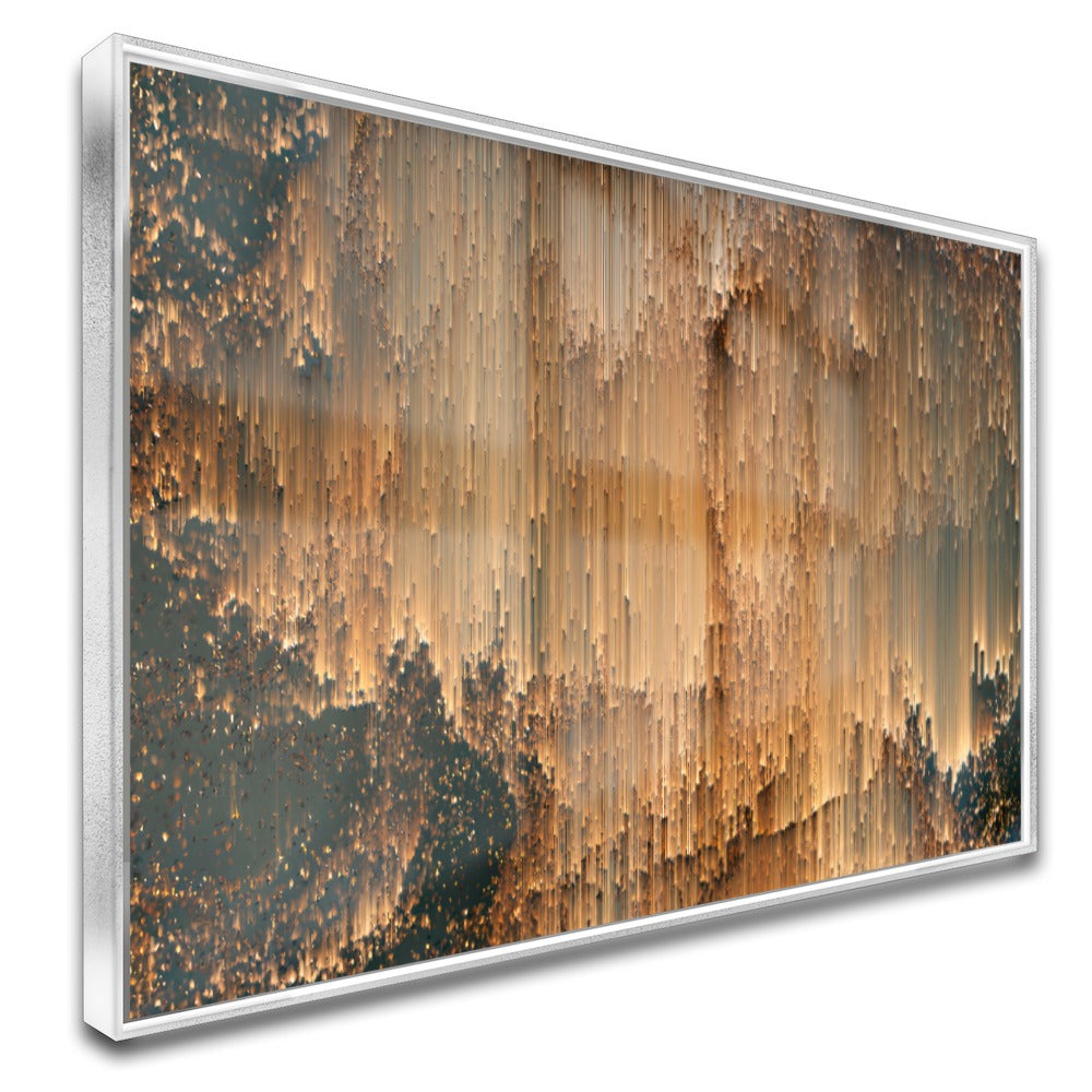 Quadro Abstrato Chuva Gold