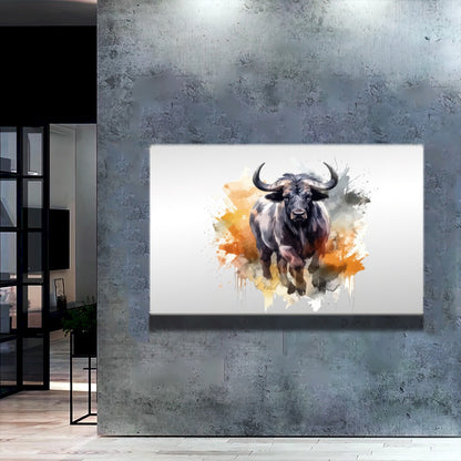 Quadro Boi Estilo Pintura Moderna