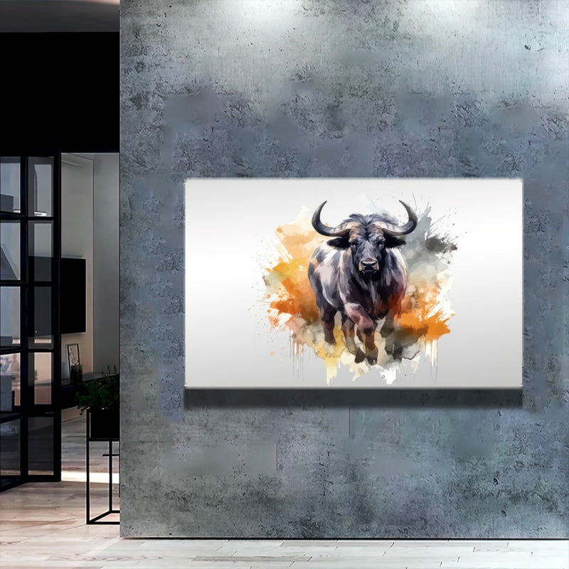 Quadro Boi Estilo Pintura Moderna