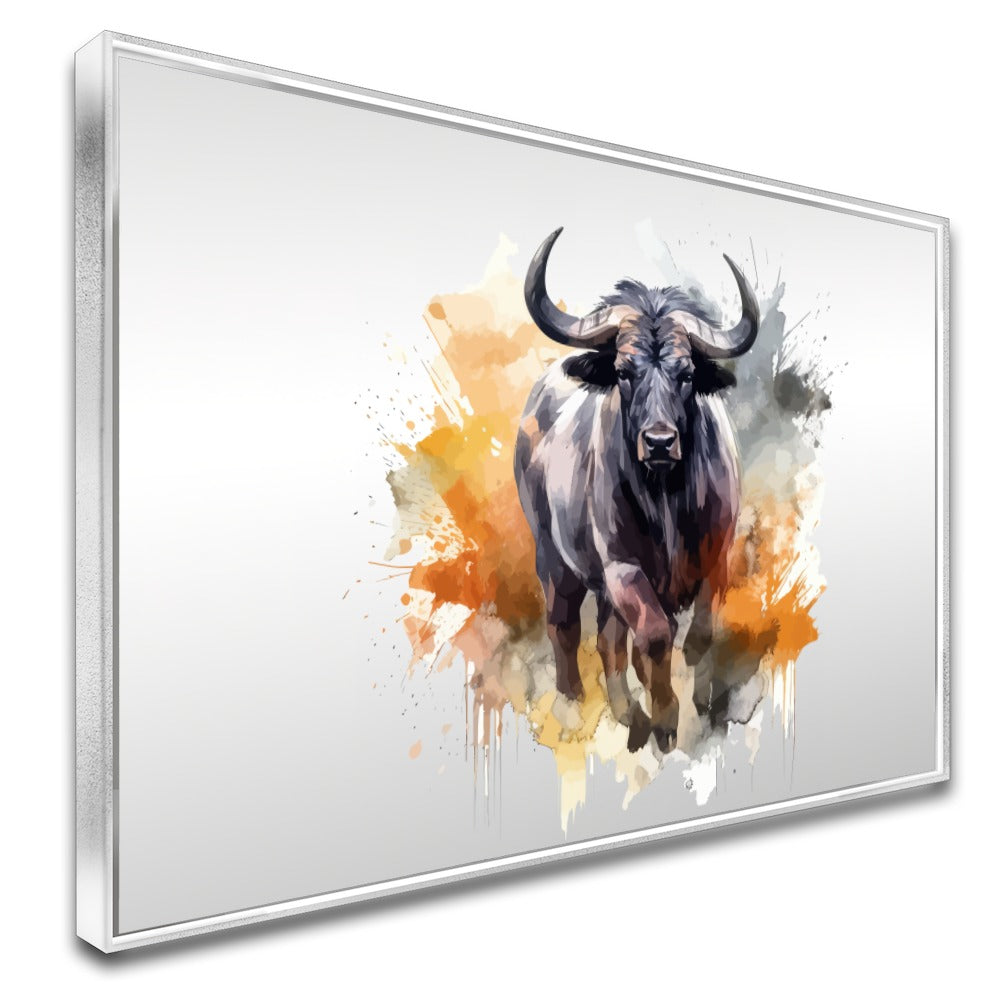 Quadro Boi Estilo Pintura Moderna