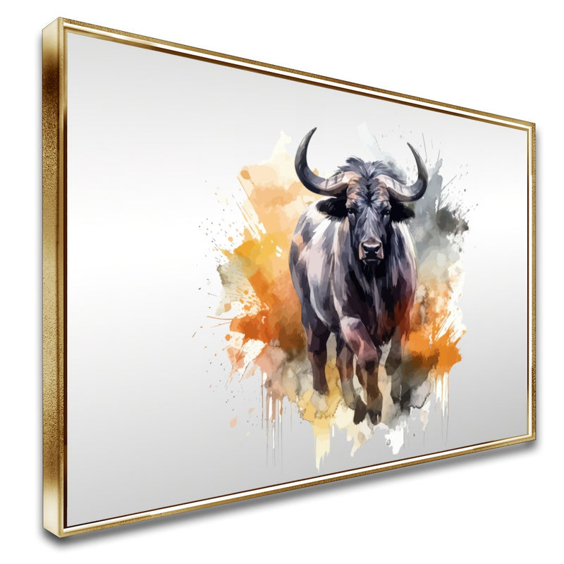 Quadro Boi Estilo Pintura Moderna