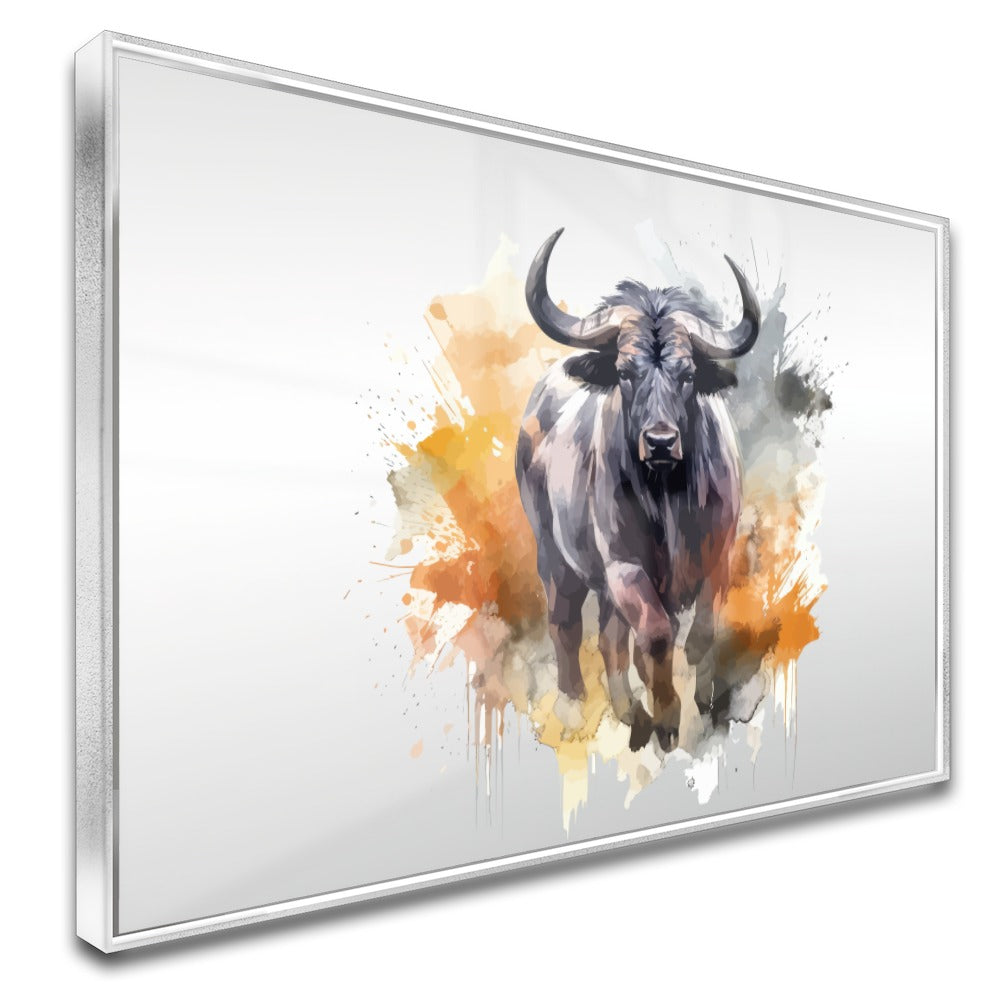 Quadro Boi Estilo Pintura Moderna