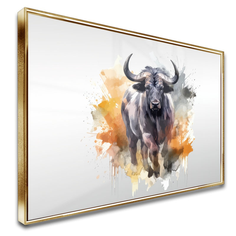 Quadro Boi Estilo Pintura Moderna