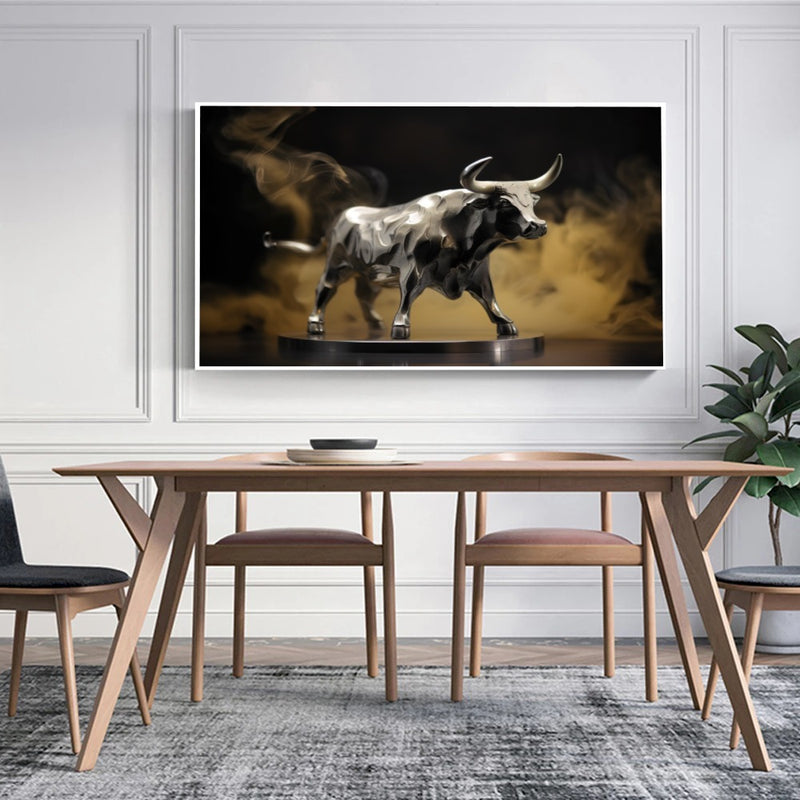 Quadro Boi De Prata