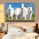 Quadro Boi Nelore Pasto Verde