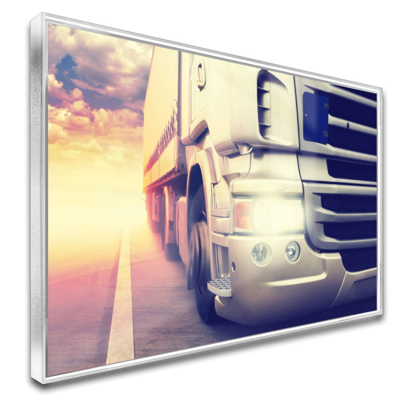 Quadro Caminhão Transporte Em Rodovia