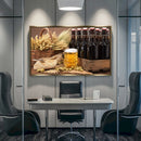 Quadro Cevada E Cerveja Artesanal