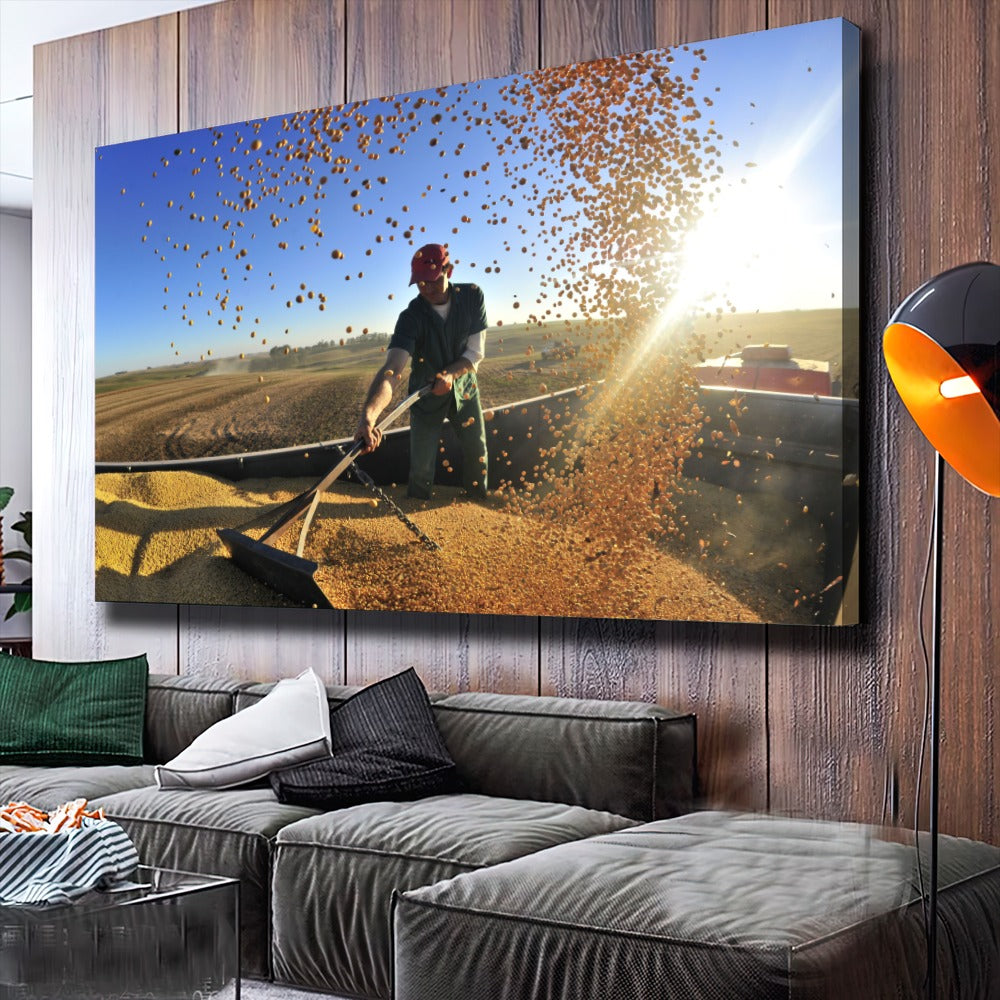 Quadro Chuva De Grãos