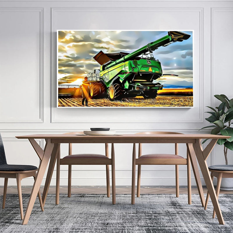Quadro Colhedeira Jd Estilo Pintura