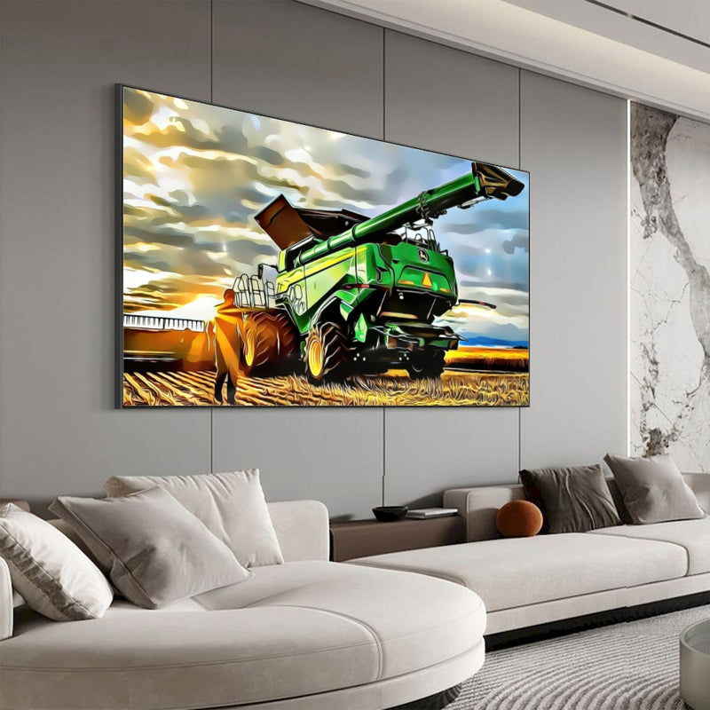 Quadro Colhedeira Jd Estilo Pintura